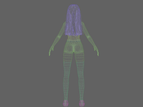 Classic Basic Woman V31563 3D Model
