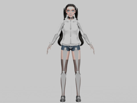 Classic cute Woman V28945 Modelo 3D