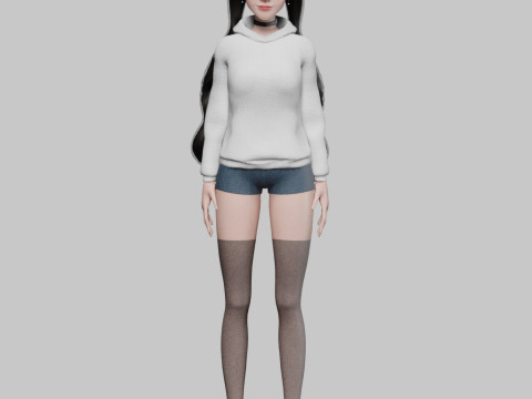 Classic cute Woman V28945 Modelo 3D