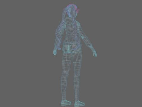 Classic cute Woman V28945 Modelo 3D