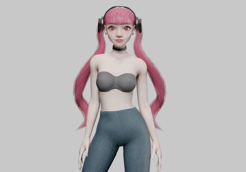 Classic Pretty Woman V27610 Modello 3D .c4d .max .obj .3ds .fbx .stl .blend 