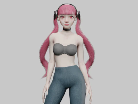 Klasik G&uuml;zel Kadın V27610 3D Model