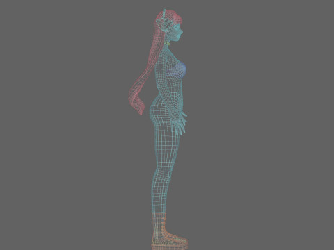 Classic Pretty Woman V27610 Modello 3D