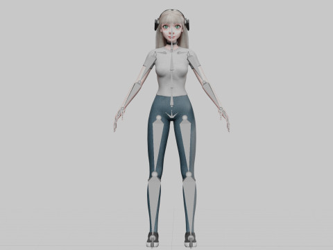 Cool Basic Woman V28402 3D Model