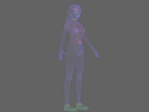 Cool Basic Woman V28402 3D Model