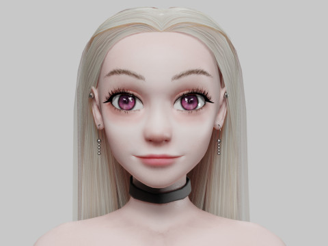 Cool cute Woman V28304 Modelo 3D