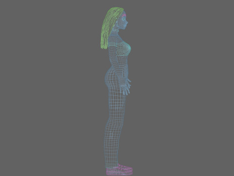 Cool cute Woman V28304 Modelo 3D