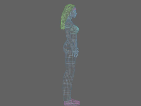 Cool cute Woman V28304 3D Model