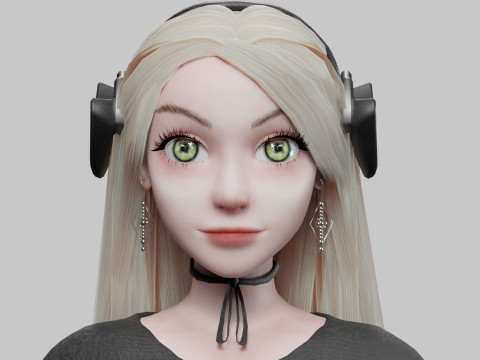 Cool Pretty Woman V33479 3D Model