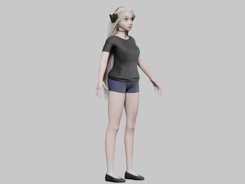 Cool Pretty Woman V33479 3D Model