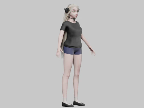 Cool Pretty Woman V33479 3D Model