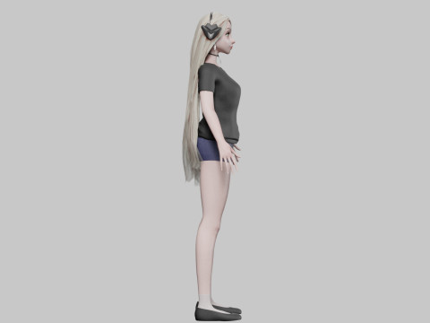 Cool Pretty Woman V33479 3D Model