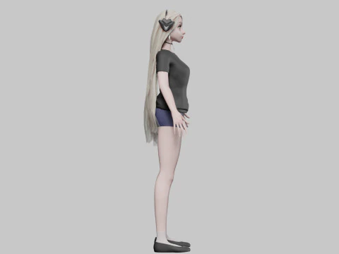 Cool Pretty Woman V33479 3D Model