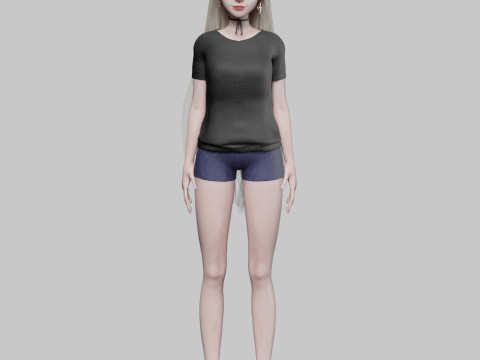 Cool Pretty Woman V33479 3D Model