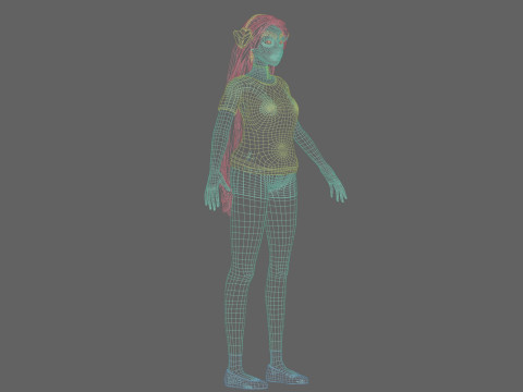 Cool Pretty Woman V33479 3D Model
