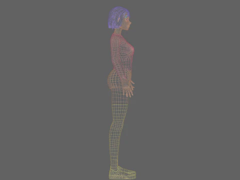 Cute Basic Woman V28770 3D Model