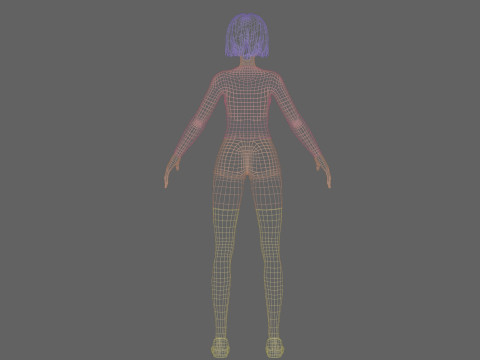 Cute Basic Woman V28770 3Dモデル