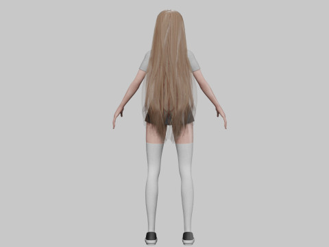 Cute Beautiful woman V35274 Model 3D