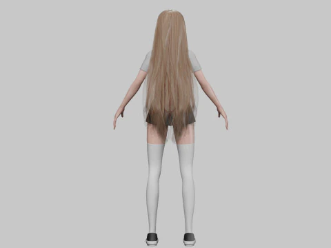 Cute Beautiful woman V35274 3D Model