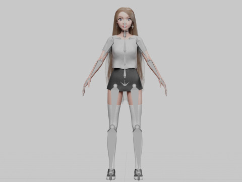 Cute Beautiful woman V35274 Model 3D