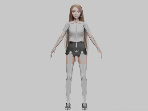 Cute Beautiful woman V35274 3D Model