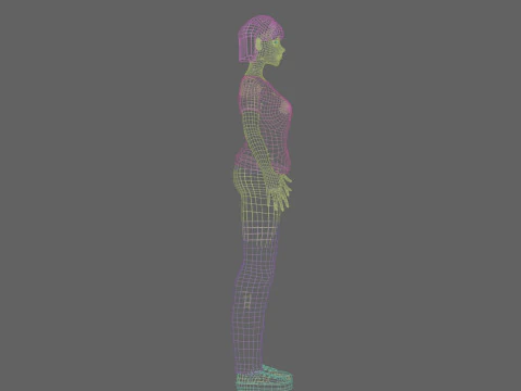 Cute Young Woman V27357 3D Model