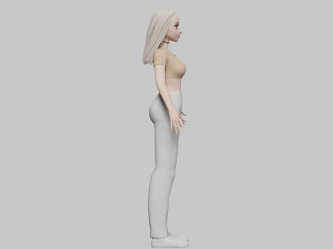 Pretty Basic Woman V32073 Modelo 3D