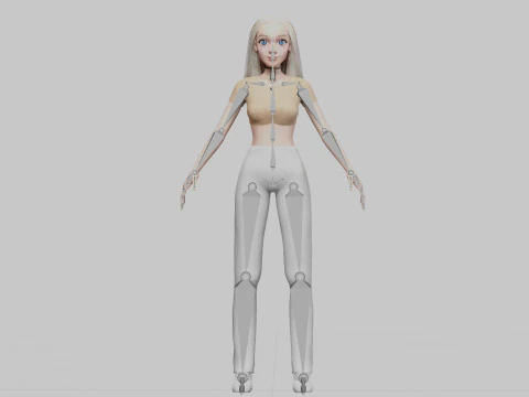 Pretty Basic Woman V32073 3D Model
