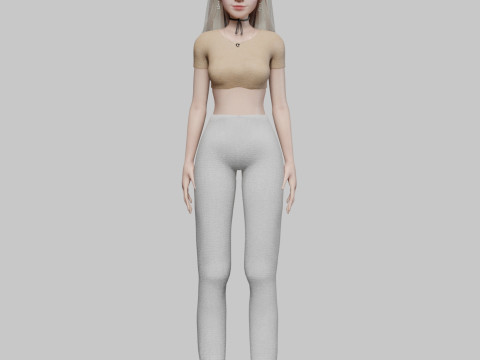 Pretty Basic Woman V32073 Modelo 3D