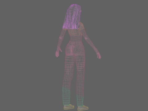 Pretty Basic Woman V32073 3D Model