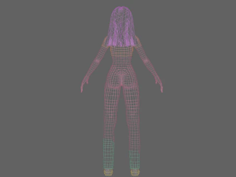 Pretty Basic Woman V32073 3D Model