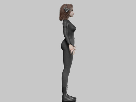 Pretty Beautiful woman V39557 3D Model
