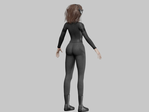 Pretty Beautiful woman V39557 3D Model