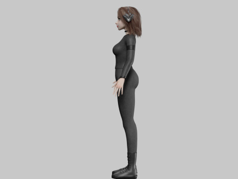 Pretty Beautiful woman V39557 3D Model