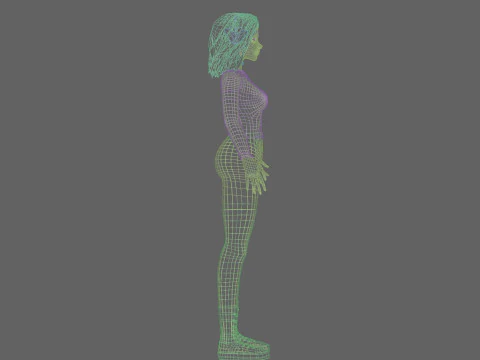 Pretty Beautiful woman V39557 3D Model