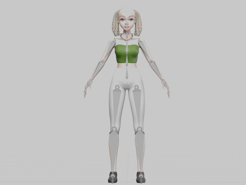 Pretty Beautiful woman V39557 3D Model