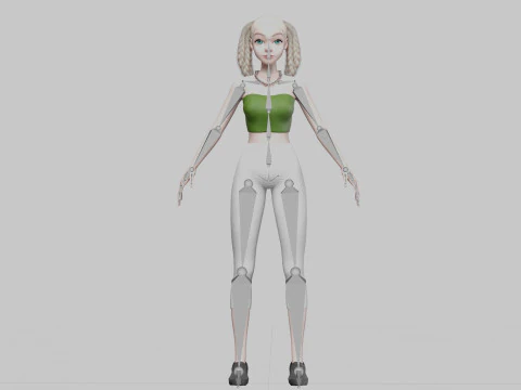 Pretty Beautiful woman V39557 3D Model