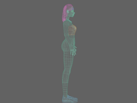 Pretty Beautiful woman V39557 3D Model