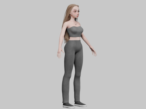Pretty classic woman V32760 3D Model