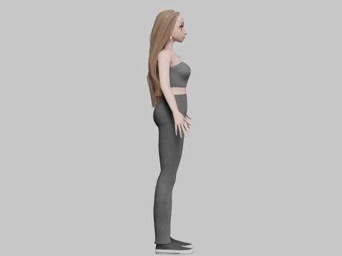 Pretty classic woman V32760 3D Model