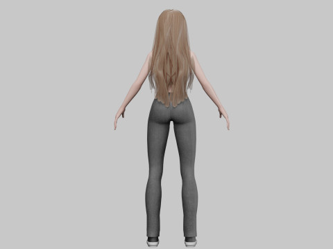 Pretty classic woman V32760 3D Model