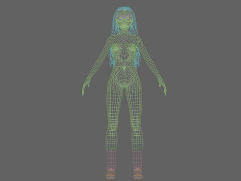 Pretty classic woman V32760 3D Model