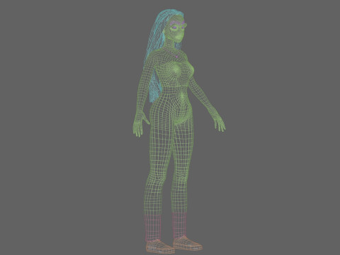 Pretty classic woman V32760 3D Model