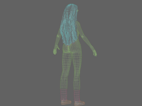 Pretty classic woman V32760 3D Model