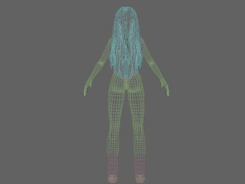 Pretty classic woman V32760 3D Model