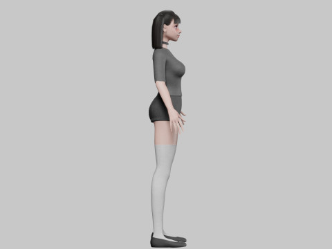 Pretty cute Woman V36031 3D Model