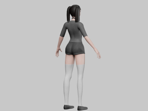 Pretty cute Woman V36031 3D Model