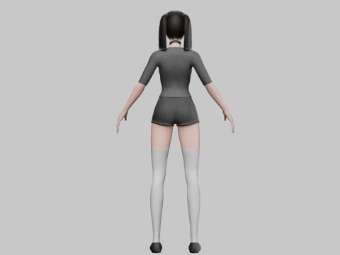 Pretty cute Woman V36031 3D Model