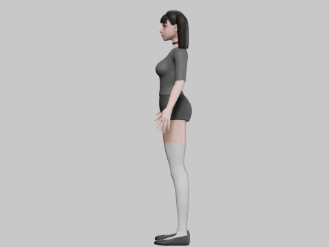 Pretty cute Woman V36031 3D Model