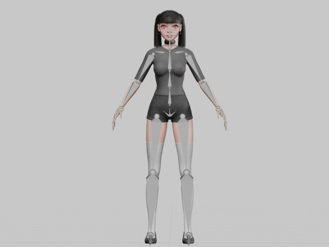 Pretty cute Woman V36031 3D Model